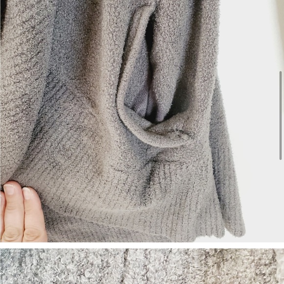 Barefoot Dreams Bamboo Chic Lite Circle Cardigan Grey XS/S - Picture 8 of 11